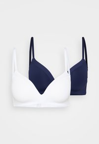 2 PACK - Liemenėlė su besiūliais kaušeliais - blue/white