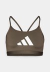 AEROREACT BIG GRAPHIC - Sportski grudnjak s blagom potporom - shadow olive
