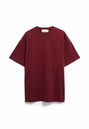 ARMEDANGELS, MAARKOS HEAVY WEIGHT - T-Shirt basic - velvet red