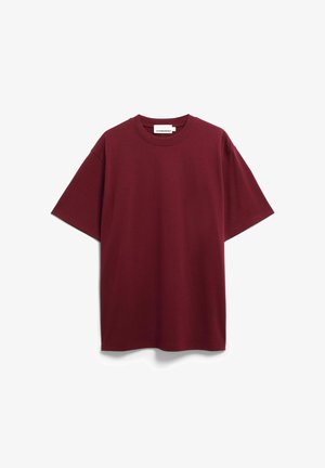 ARMEDANGELS, MAARKOS HEAVY WEIGHT - T-Shirt basic - velvet red
