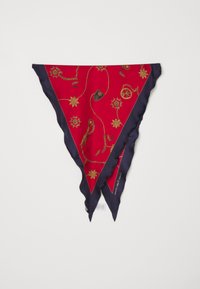 PRINT SILK TWILL DIAMOND SCARF - Fulardi - festive red