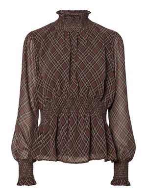YAS YASCHECKSY HIGH NECK - Blouse - sassafras
