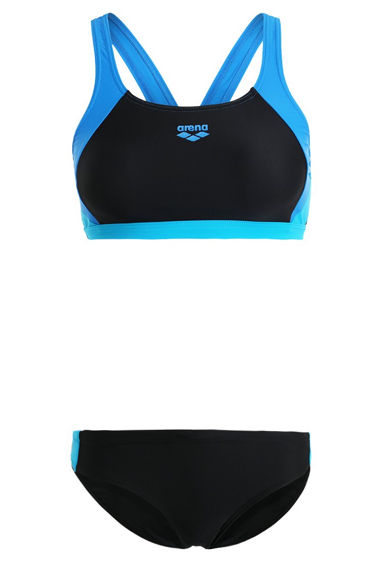 Arena BIKINI REN SET - Bikini - black/pix blue/turquoise/black - Zalando.de