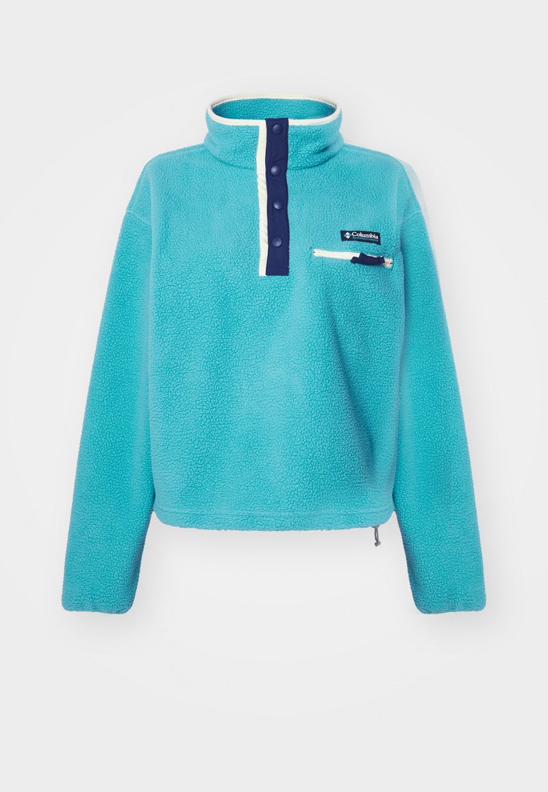 Columbia HELVETIA CROPPED HALF SNAP - Sweat polaire - teal/bleu - ZALANDO