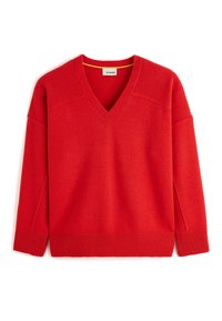Rodier V-NECK IN 4-THREAD - Trui - corail