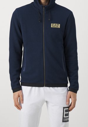 Tröja med dragkedja - dark blue
