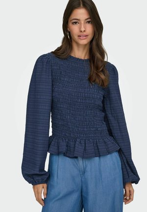 AMY SMOCK - Blouse - navy blazer