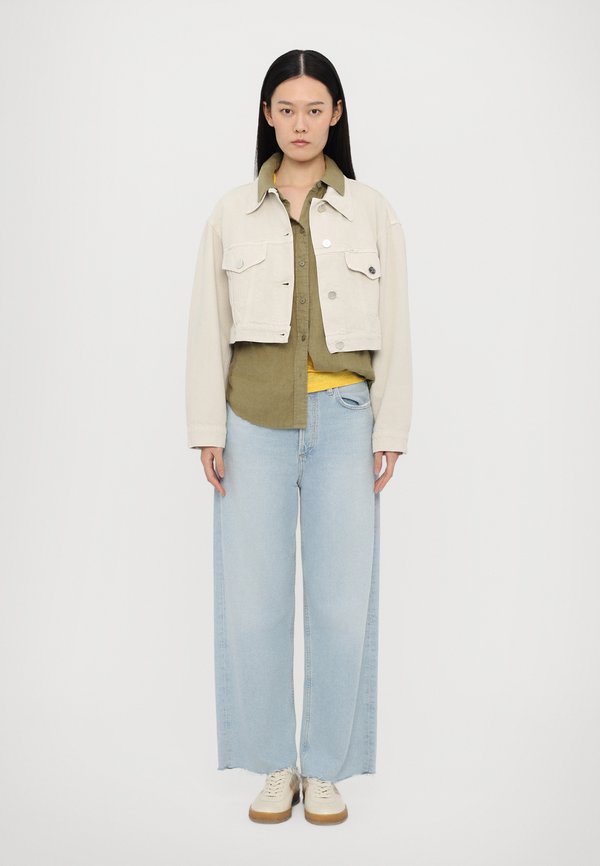 BOXY JACKET - Denim jacket - stone beige2