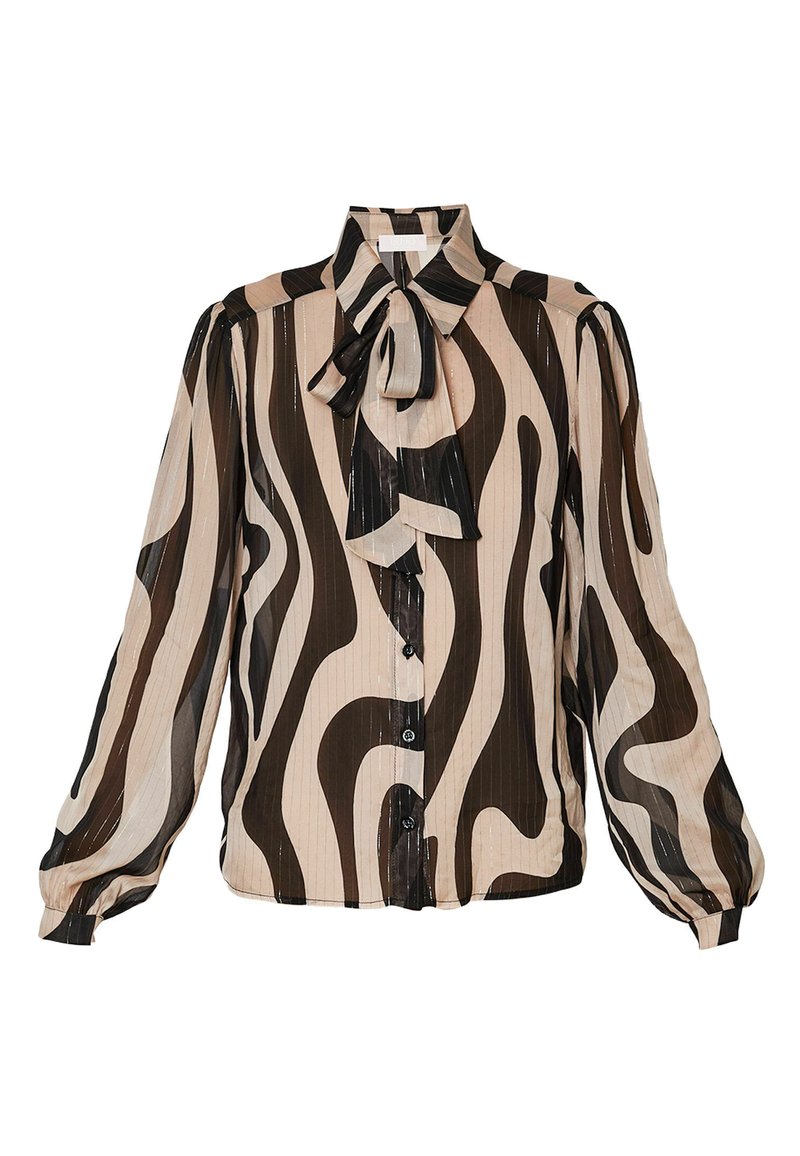 Liu Jo Jeans Overhemdblouse gemêleerd zwart Liu Jo Jeans Overhemdblouse gemêleerd zwart