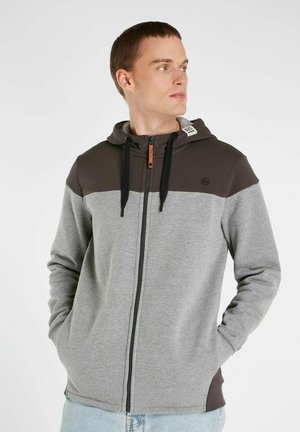 NXGVIBER - Zip-up sweatshirt - dark grey melee