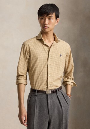 Polo Ralph Lauren CUSTOM FIT CHECKED POPLIN SHIRT - Πουκάμισο - classic camel