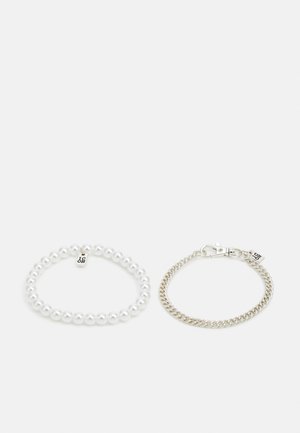 CHAIN BRACELET COMBO SET UNISEX - Armband - white