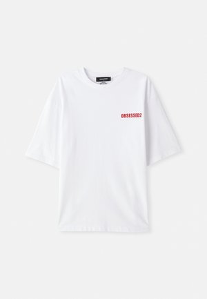 Dsquared2 LOOSE FIT TEE - T-shirts med print - white/red
