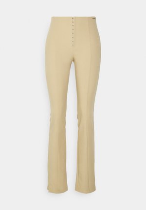 Calvin Klein Jeans SLIM FIT HIGH WAIST PANTS - Nadrágok - travertine