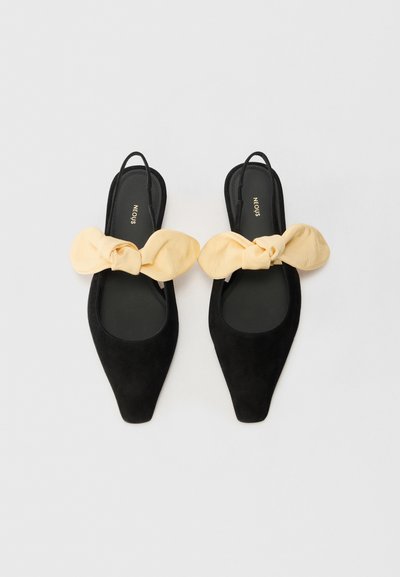 NEOUS UBA - Μπαλαρίνες με λουράκι στον αστράγαλο - black