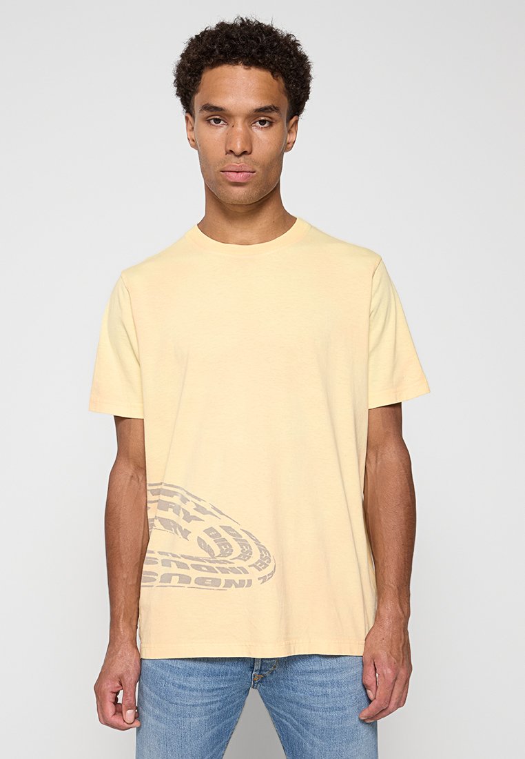 Diesel T-shirt print abrikoos
