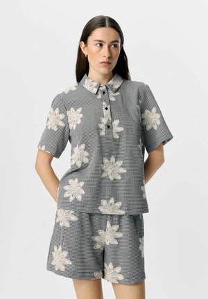 BESTICKTE - Blouse - black
