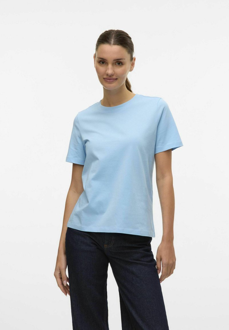 Vero Moda VMPAULINA - Paprasti marškinėliai - airy blue