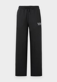 WIDE LEG JOGGER - Joggebukse - black