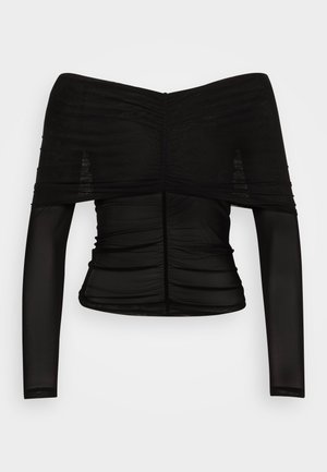 ONLY, ONLMILAN OFFSHOULDER  - Pikkade varrukatega topp - black