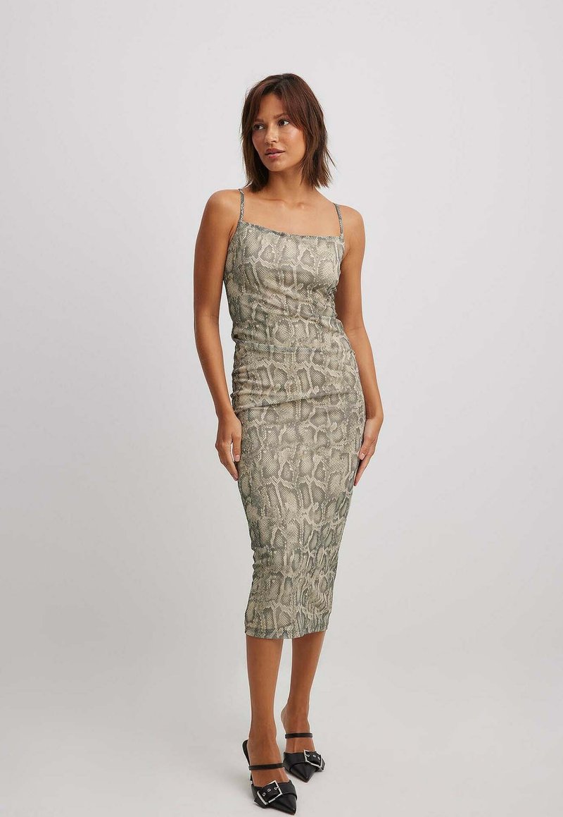 NA-KD Etui-jurk kaki NA-KD Etui-jurk kaki