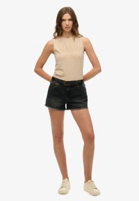 Superdry & Co LUXE FITTED - Top - feather grey