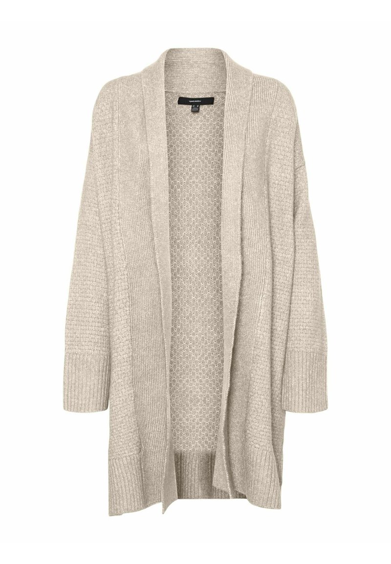 Vmlovely Ls Open Cardigan Birch Detail W Melange Silver main image 0