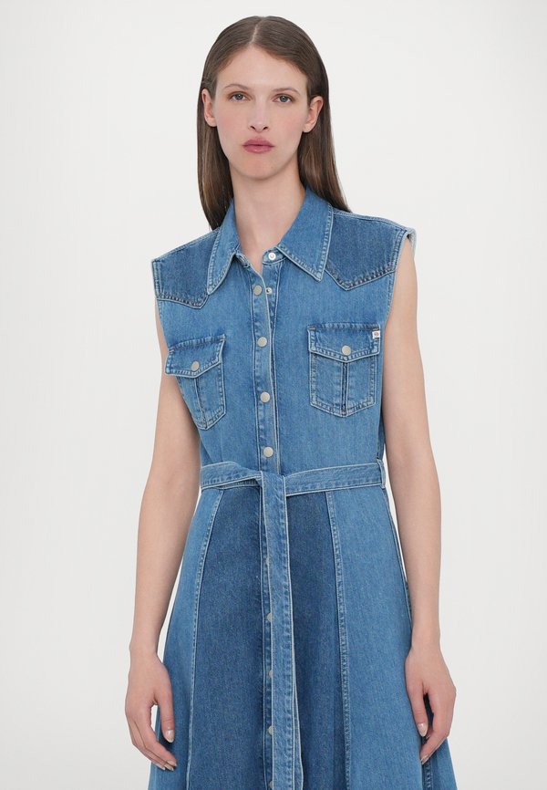 MARTIGUES PATCHED SLEEVELESS DRESS - Shirt dress2