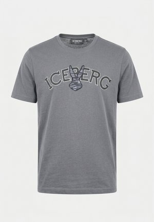 Iceberg, Тениска с щампа - grigio/verde scuro