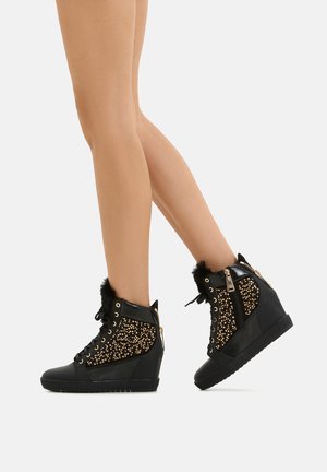 SNEAKER - High-top trainers - black