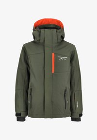 Ikke valgt, dk olive green burned orange