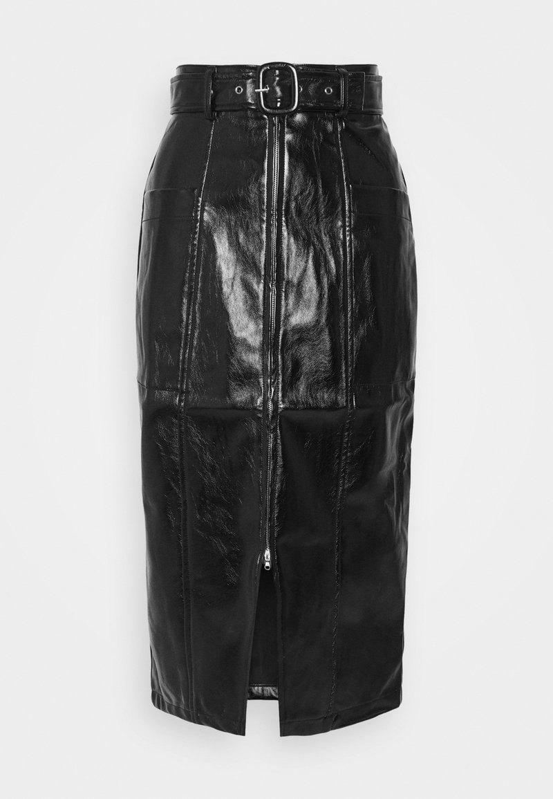 Fashion Union Toffin Bleistiftrock Black Orange Zalando De
