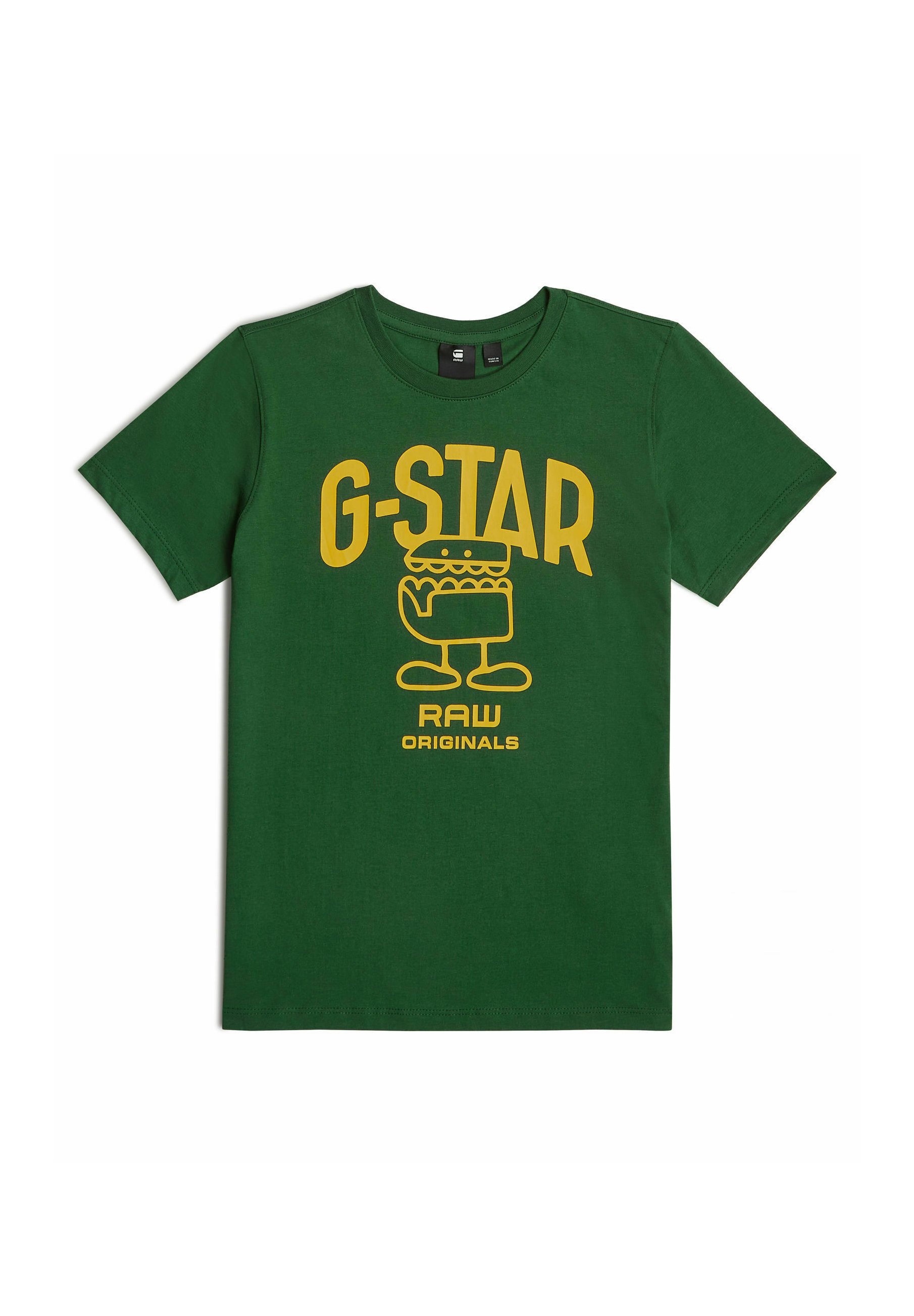 G-STAR SHORT SLEEVE REGULAR Print T-shirt deep nuri green