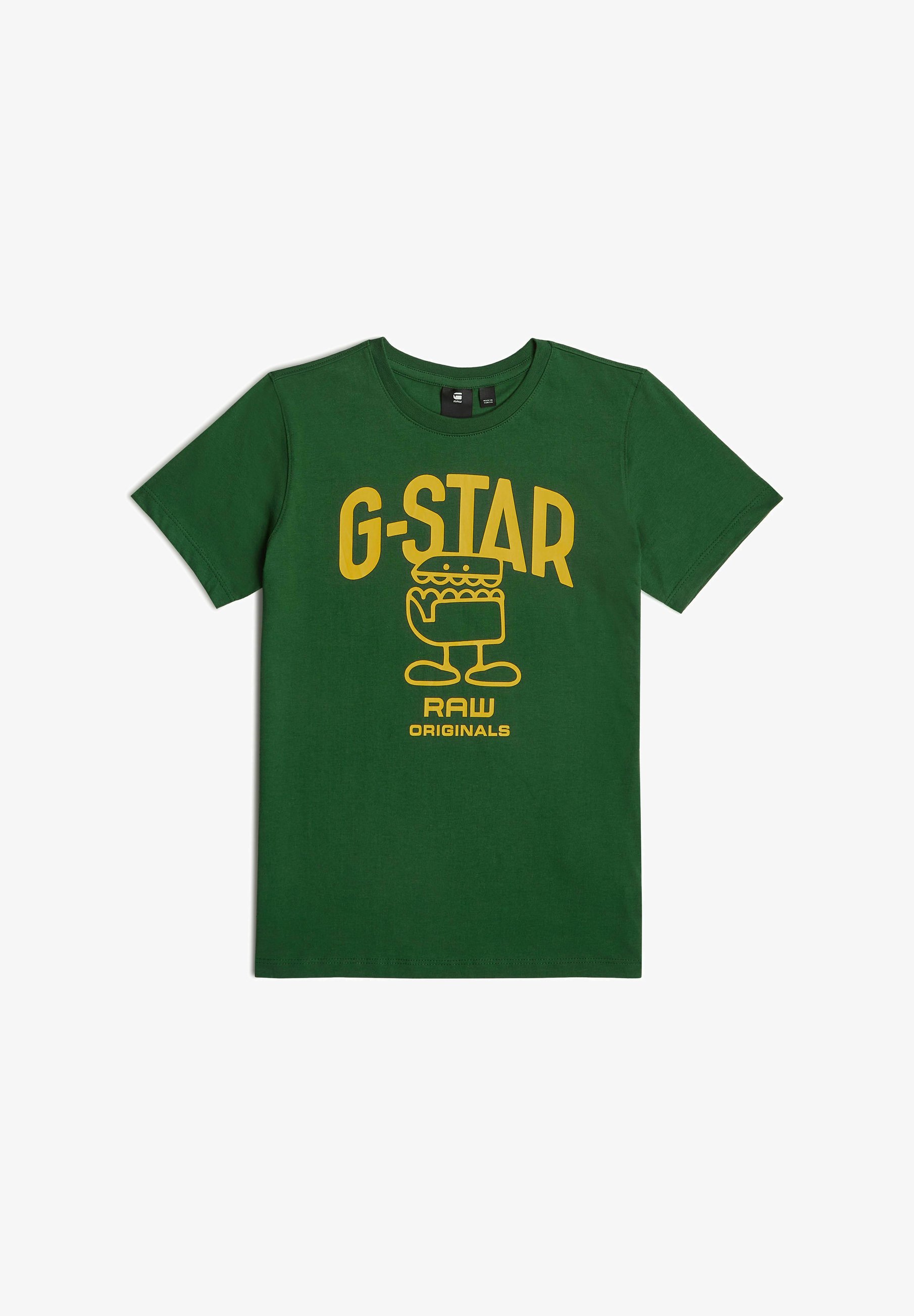 G-STAR SHORT SLEEVE REGULAR Print T-shirt deep nuri green