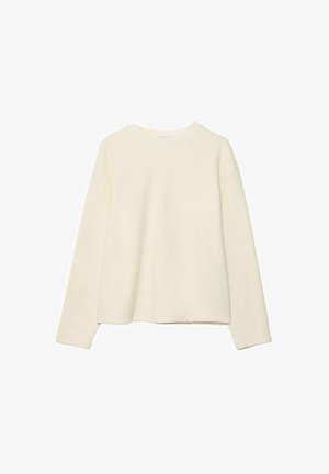 Stradivarius BASIC ROUND NECK - Langarmshirt - white
