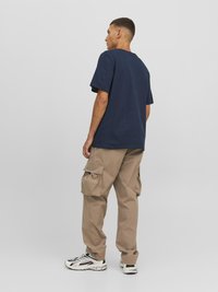Jack & Jones JCODUST CREW NECK - Camiseta estampada - navy blazer
