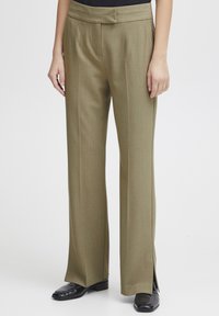 b.young - DANTA STRAIGHT - Trousers - aloe melange Thumbnail Image 1