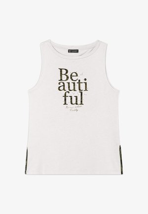 Freddy Top - white sand zebra animalier