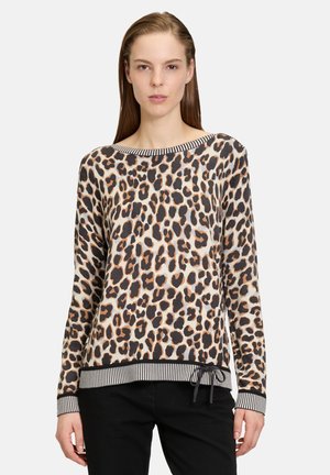 Betty Barclay MIT TUNNELZUG - Strickpullover - beige grau