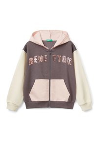 United Colors of Benetton Mikina na zip - multicolor
