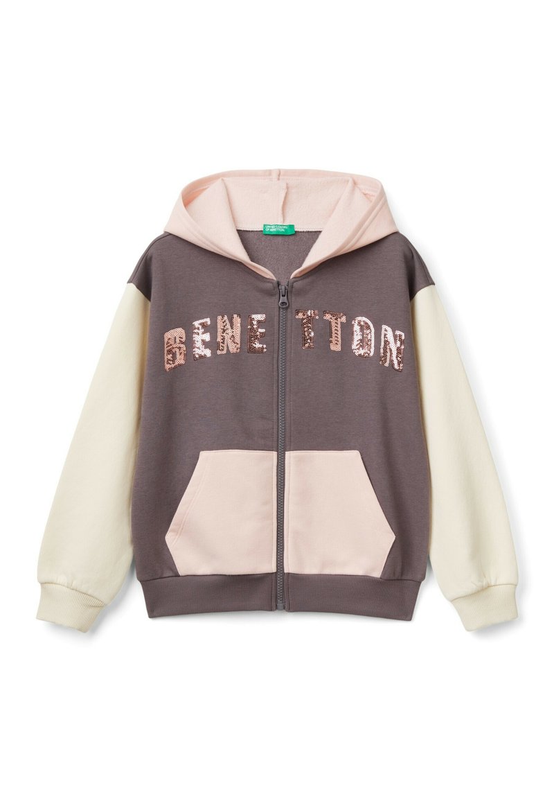 United Colors of Benetton Mikina na zip - multicolor