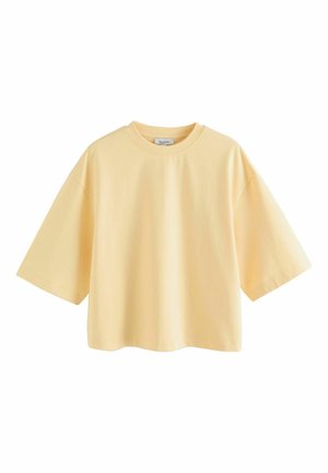N. PREMIUM SHORT SLEEVE CREW NECK  . - Hosszú ujjú felső - lemon yellow