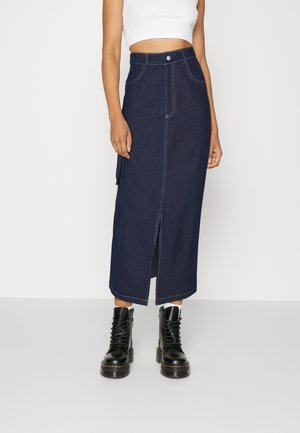 PIECES dam kjol PCASTA - Light Blue Denim