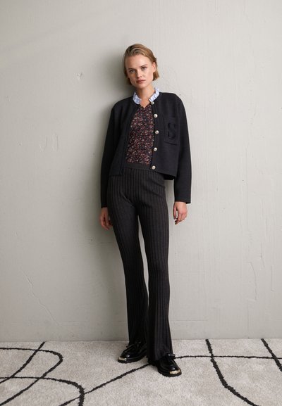 sandro CARDIGAN - Cardigan - charcoal grey