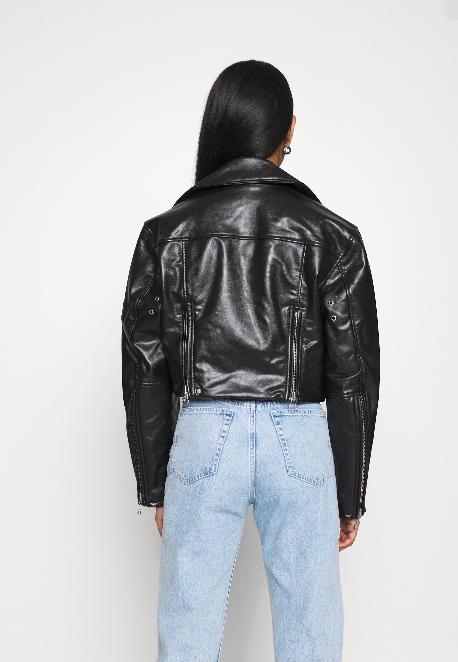 weekday biker leather jacket