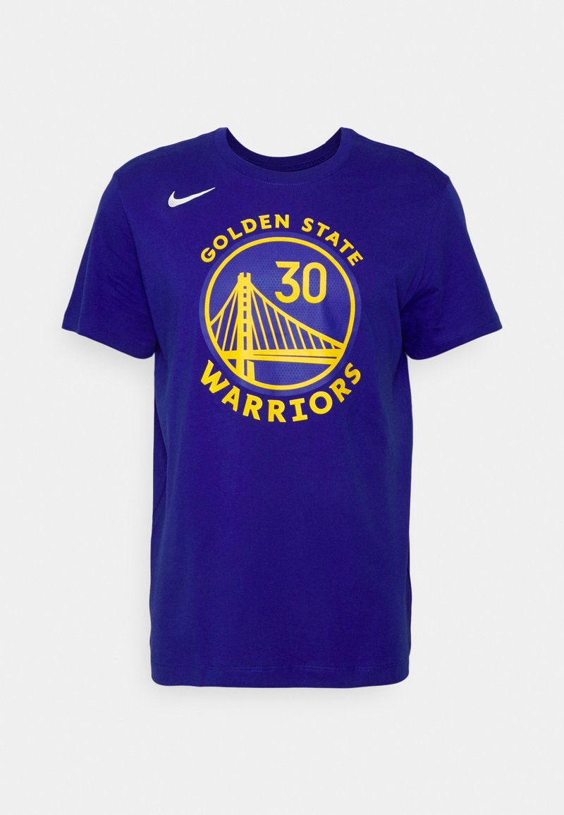 Nike Performance GOLDEN STATE STEPH CURRY AND NUMBER TEE - Camiseta estampada rush blue/curry stephen/azul - Zalando.es