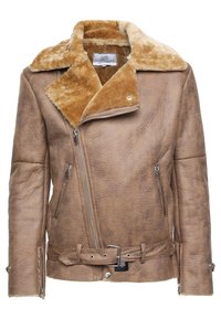 Sixth June Giacca in similpelle - beige