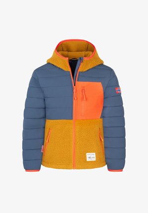 TROLLKIDS, KIDS ROMSDALEN JACKET UNISEX - Übergangsjacke - bronze/mystic blue/flame orange
