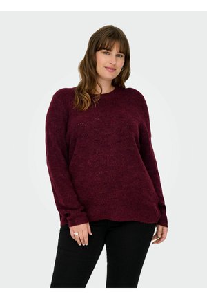CARLOLLI - Strickpullover - cabernet