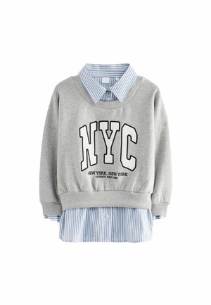 SLOGAN MOCK REGULAR FIT - Mikina - grey